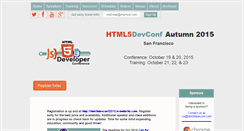 Desktop Screenshot of html5devconf.com